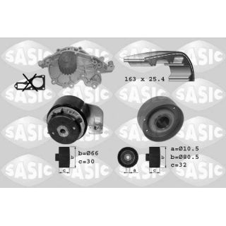 Vandens siurblio ir paskirstymo diržo komplektas SASIC 3904001