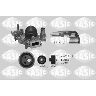 Vandens siurblio ir paskirstymo diržo komplektas SASIC 3904009
