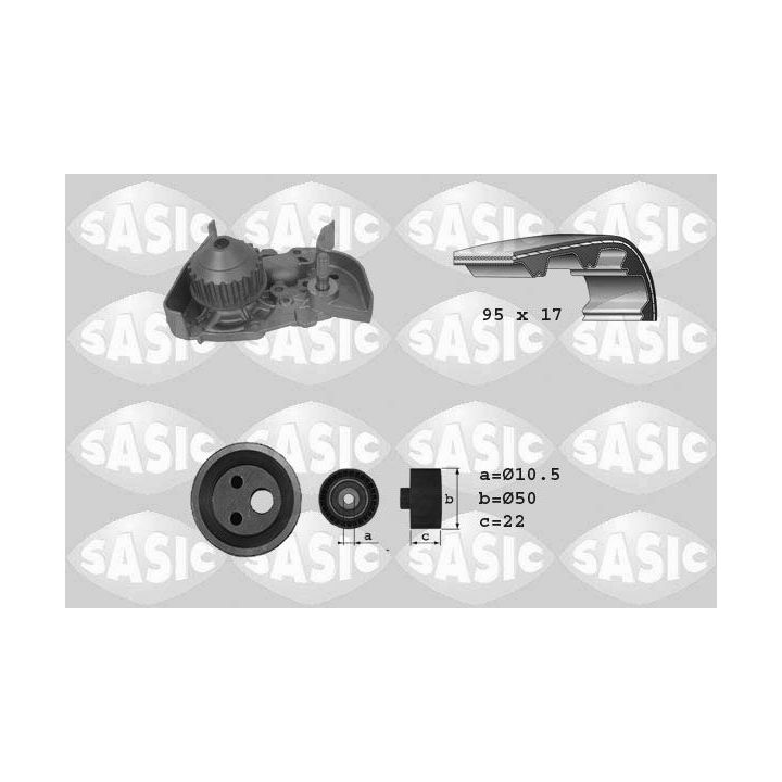 Vandens siurblio ir paskirstymo diržo komplektas SASIC 3904025