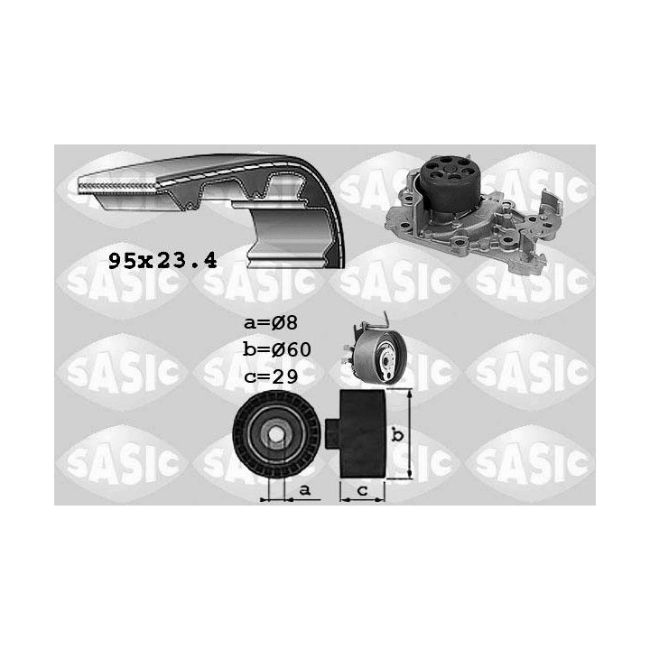 Vandens siurblio ir paskirstymo diržo komplektas SASIC 3904029