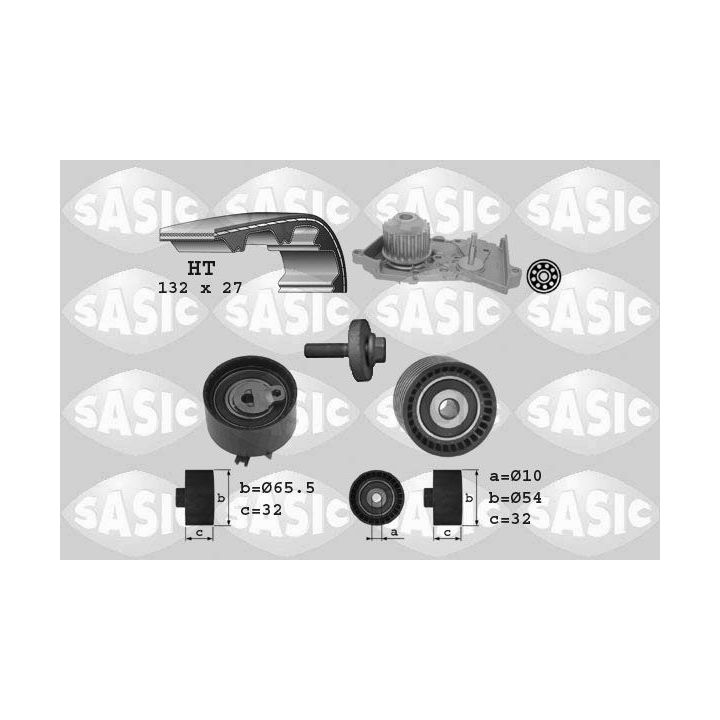 Vandens siurblio ir paskirstymo diržo komplektas SASIC 3904036