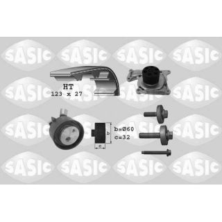 Vandens siurblio ir paskirstymo diržo komplektas SASIC 3904037