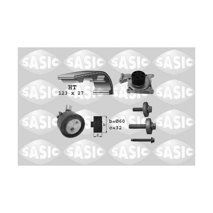 Vandens siurblio ir paskirstymo diržo komplektas SASIC 3904037