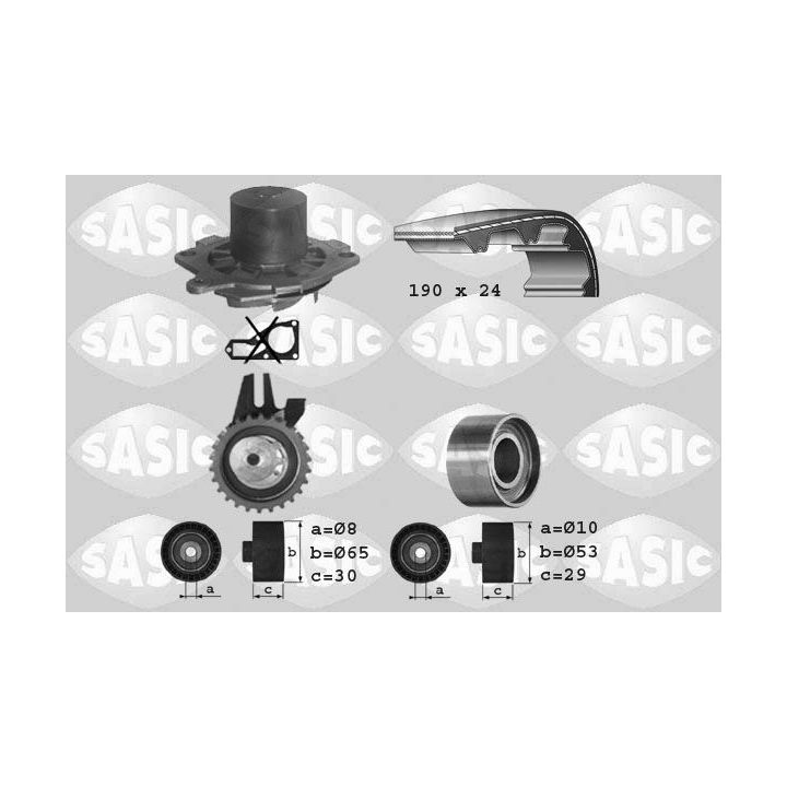 Vandens siurblio ir paskirstymo diržo komplektas SASIC 3906006