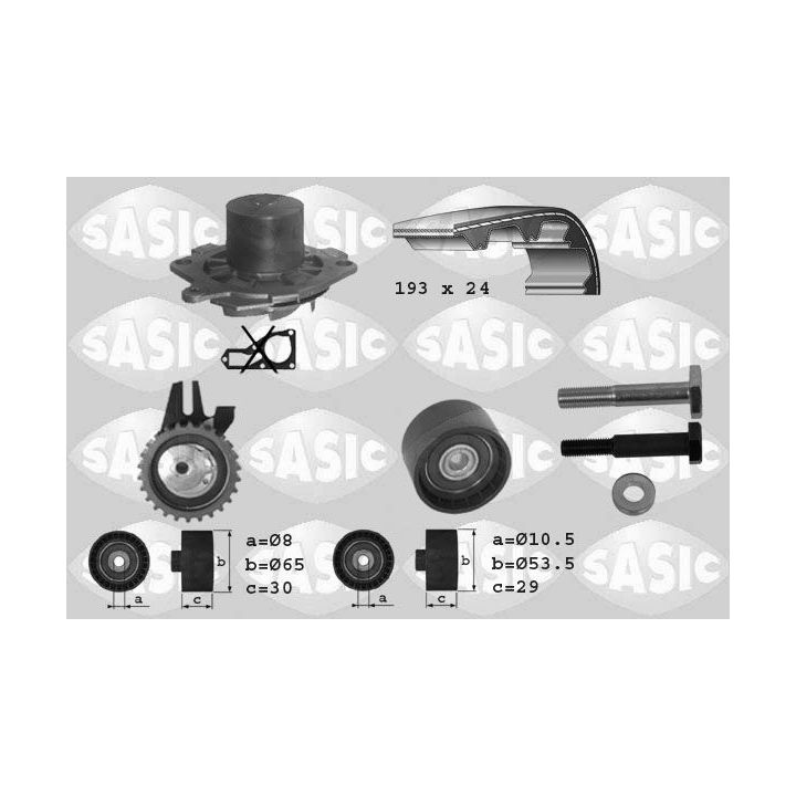 Vandens siurblio ir paskirstymo diržo komplektas SASIC 3906008