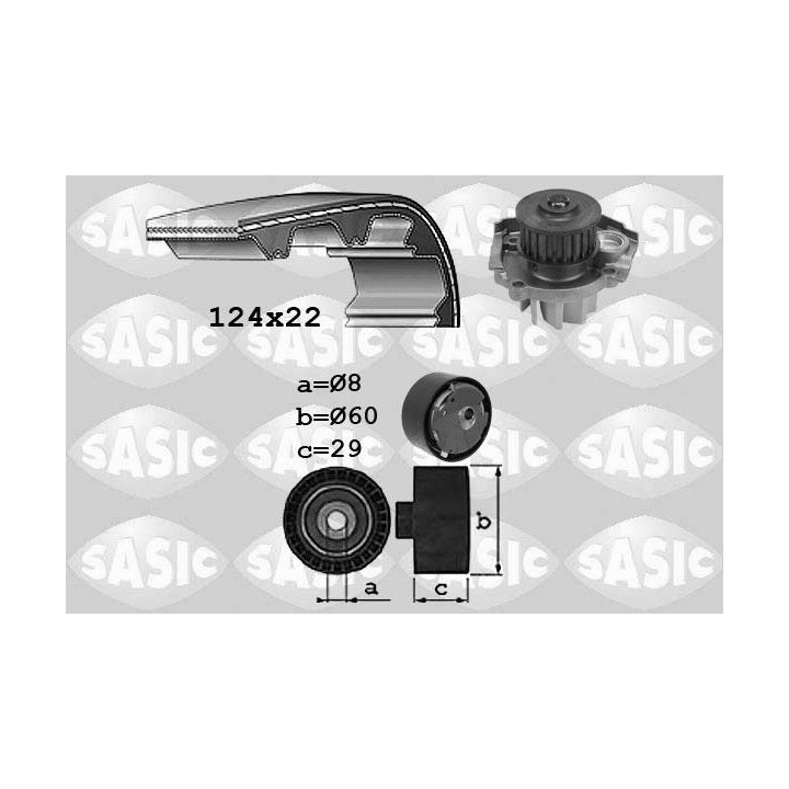 Vandens siurblio ir paskirstymo diržo komplektas SASIC 3906037