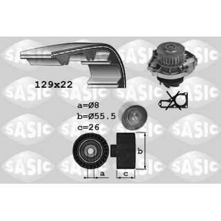 Vandens siurblio ir paskirstymo diržo komplektas SASIC 3906042