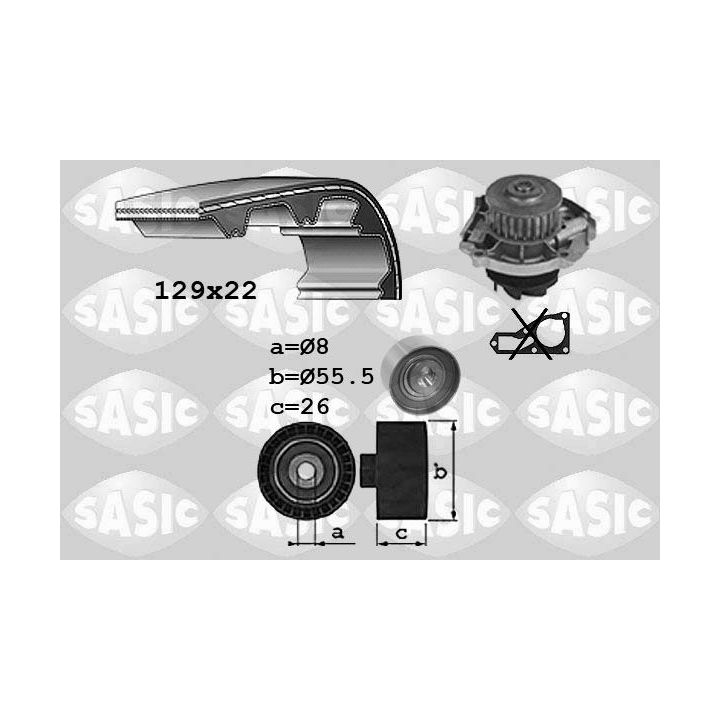 Vandens siurblio ir paskirstymo diržo komplektas SASIC 3906042