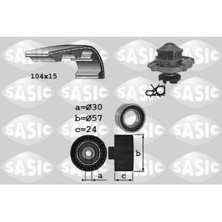 Vandens siurblio ir paskirstymo diržo komplektas SASIC 3906098