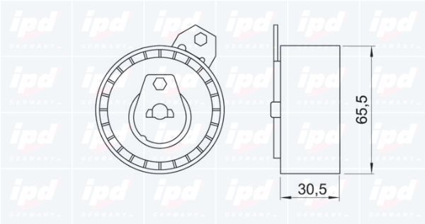 įtempiklio skriemulys, paskirstymo diržas IPD 14-0165