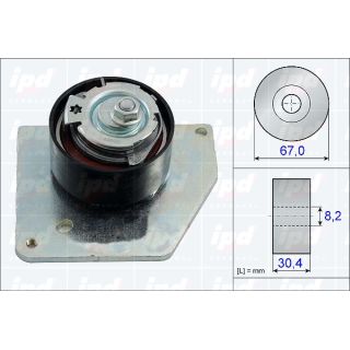 įtempiklio skriemulys, paskirstymo diržas IPD 15-3792
