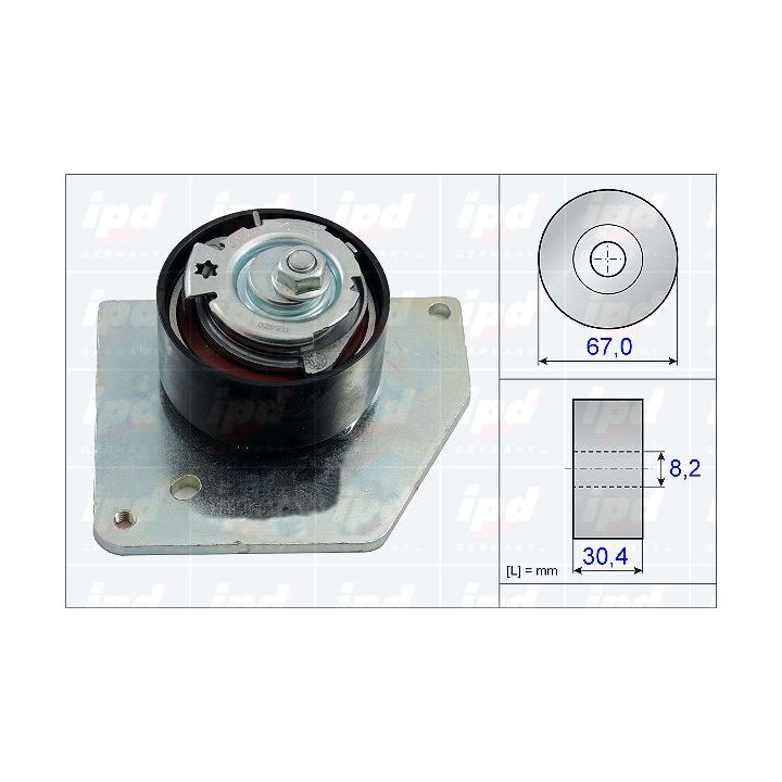 įtempiklio skriemulys, paskirstymo diržas IPD 15-3792