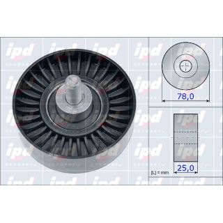 Kreipiantysis skriemulys, V formos rumbuotas diržas IPD 15-3911