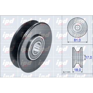 Kreipiantysis skriemulys, V formos rumbuotas diržas IPD 15-3922