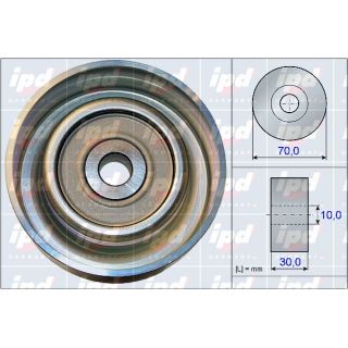 Kreipiantysis skriemulys, V formos rumbuotas diržas IPD 15-3936