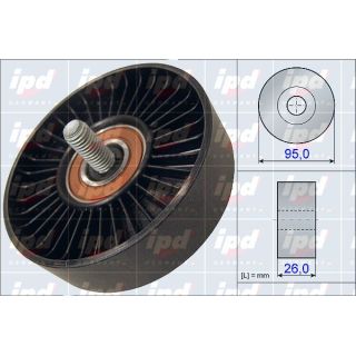 Kreipiantysis skriemulys, V formos rumbuotas diržas IPD 15-3993