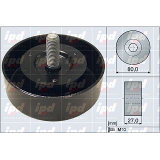 Kreipiantysis skriemulys, V formos rumbuotas diržas IPD 15-4079