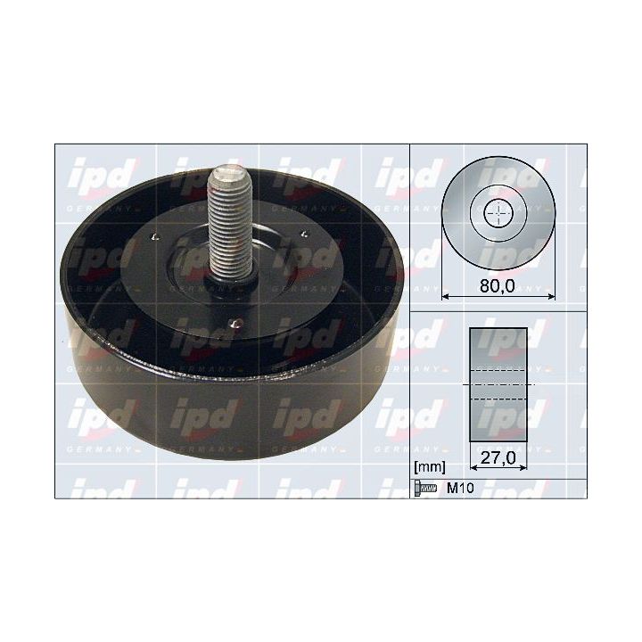 Kreipiantysis skriemulys, V formos rumbuotas diržas IPD 15-4079