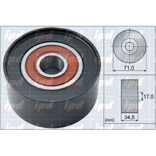 Kreipiantysis skriemulys, V formos rumbuotas diržas IPD 15-4083