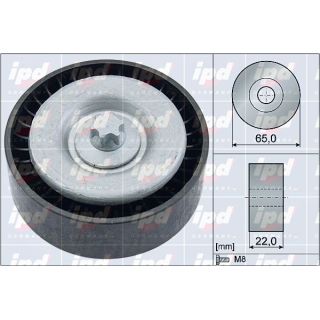 Kreipiantysis skriemulys, V formos rumbuotas diržas IPD 15-4110