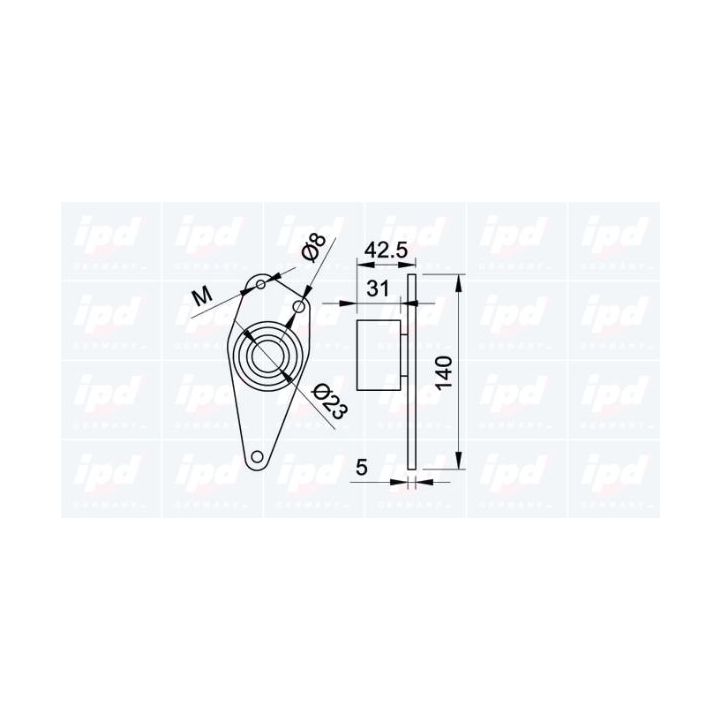 Kreipiantysis skriemulys, paskirstymo diržas IPD 14-0312