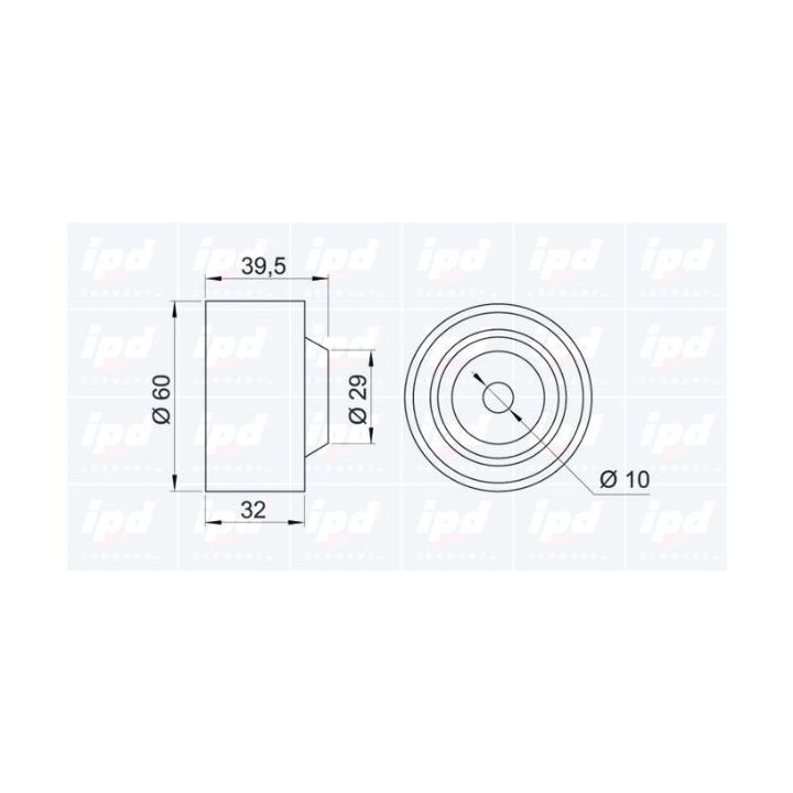 Kreipiantysis skriemulys, paskirstymo diržas IPD 14-0720