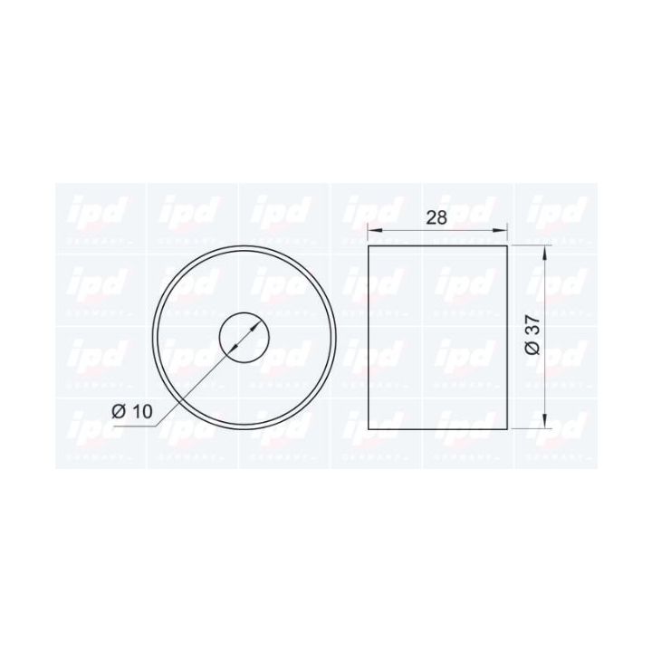 Kreipiantysis skriemulys, paskirstymo diržas IPD 15-0129