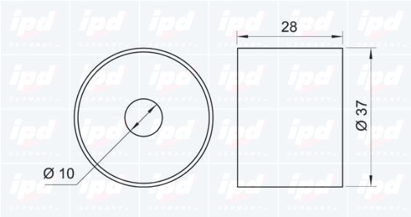 Kreipiantysis skriemulys, paskirstymo diržas IPD 15-0129