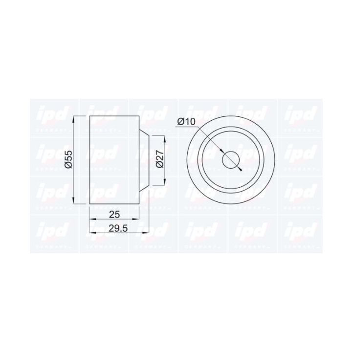 Kreipiantysis skriemulys, paskirstymo diržas IPD 15-0167