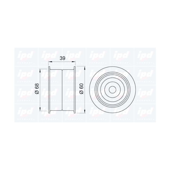 Kreipiantysis skriemulys, paskirstymo diržas IPD 15-0193