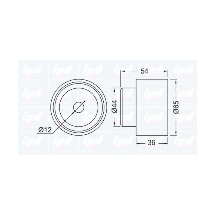 Kreipiantysis skriemulys, paskirstymo diržas IPD 15-0248