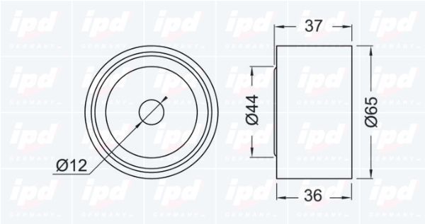 Kreipiantysis skriemulys, paskirstymo diržas IPD 15-0249