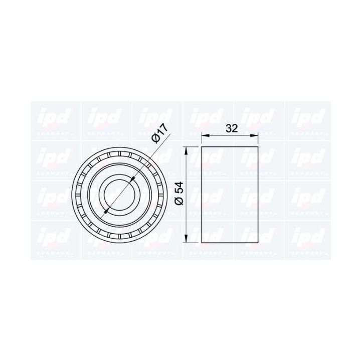 Kreipiantysis skriemulys, paskirstymo diržas IPD 15-0274