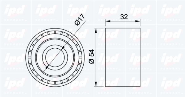 Kreipiantysis skriemulys, paskirstymo diržas IPD 15-0274