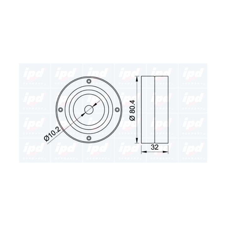 Kreipiantysis skriemulys, paskirstymo diržas IPD 15-0333
