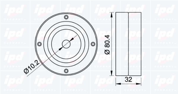 Kreipiantysis skriemulys, paskirstymo diržas IPD 15-0333