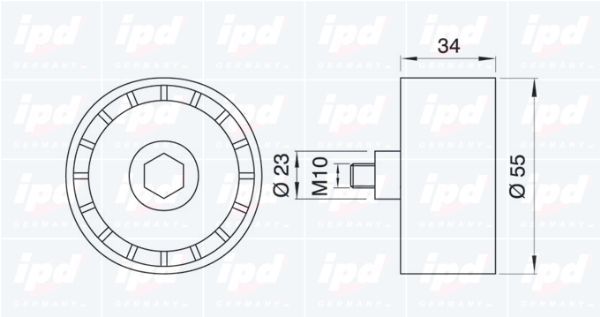 Kreipiantysis skriemulys, paskirstymo diržas IPD 15-0391