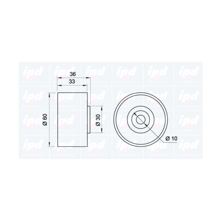 Kreipiantysis skriemulys, paskirstymo diržas IPD 15-0556