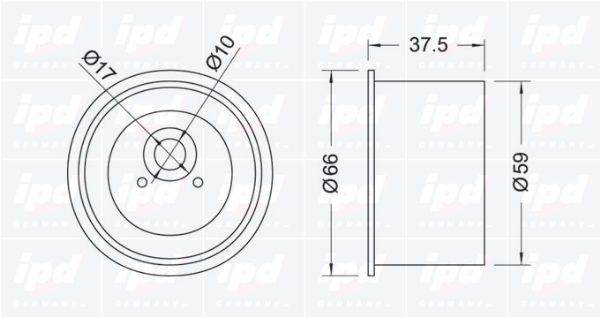 Kreipiantysis skriemulys, paskirstymo diržas IPD 15-0852