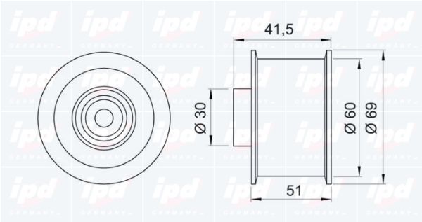 Kreipiantysis skriemulys, paskirstymo diržas IPD 15-0979