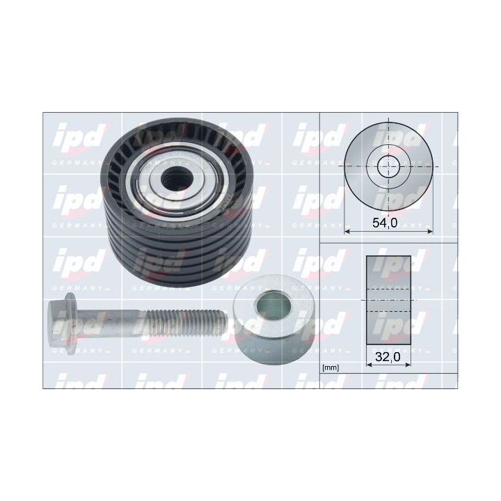 Kreipiantysis skriemulys, paskirstymo diržas IPD 15-4107