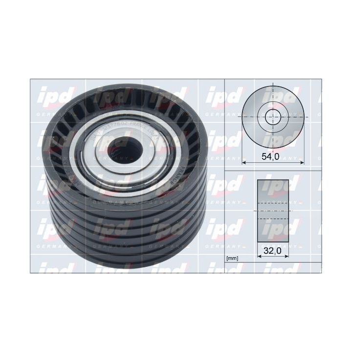 Kreipiantysis skriemulys, paskirstymo diržas IPD 15-4111