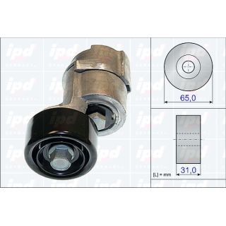 Diržo įtempiklis, V formos rumbuotas diržas IPD 15-3838