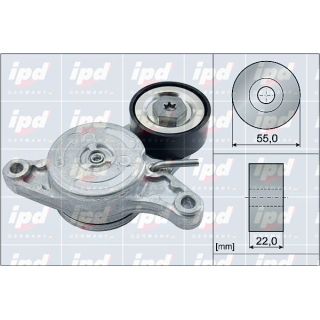 Diržo įtempiklis, V formos rumbuotas diržas IPD 15-4036