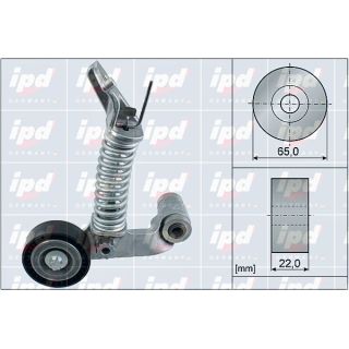 Diržo įtempiklis, V formos rumbuotas diržas IPD 15-4149