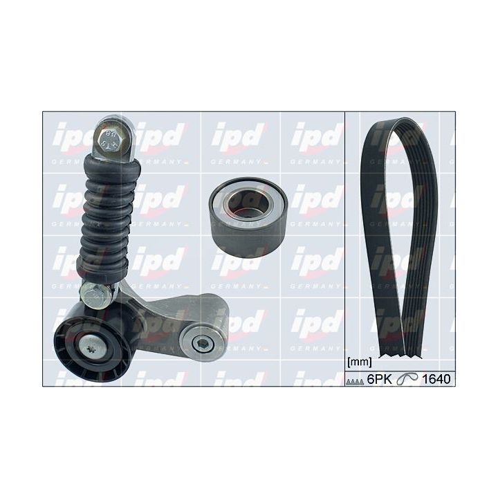 V formos rumbuotas diržas, komplektas IPD 20-1796