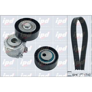 V formos rumbuotas diržas, komplektas IPD 20-1809