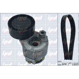 V formos rumbuotas diržas, komplektas IPD 20-1845