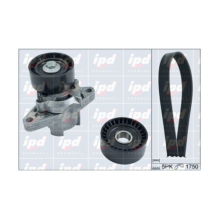 V formos rumbuotas diržas, komplektas IPD 20-1887