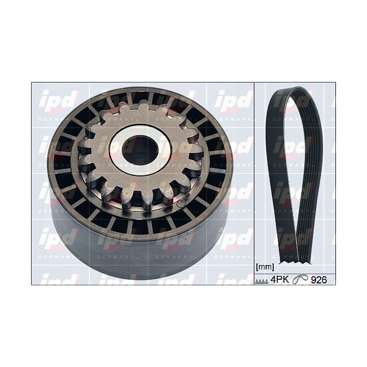 V formos rumbuotas diržas, komplektas IPD 20-1899